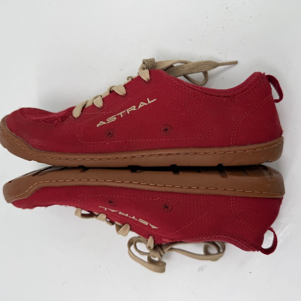 Astral Loyak Water Shoes Women 8 Red Barefoot Minimalist Kayak Boat Outdoors - Picture 7 of 8